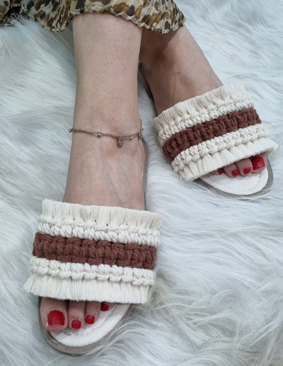 صندل مکرومه تخت مدل گیتی