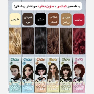 خرید شامپو رنگ شانه دکسی