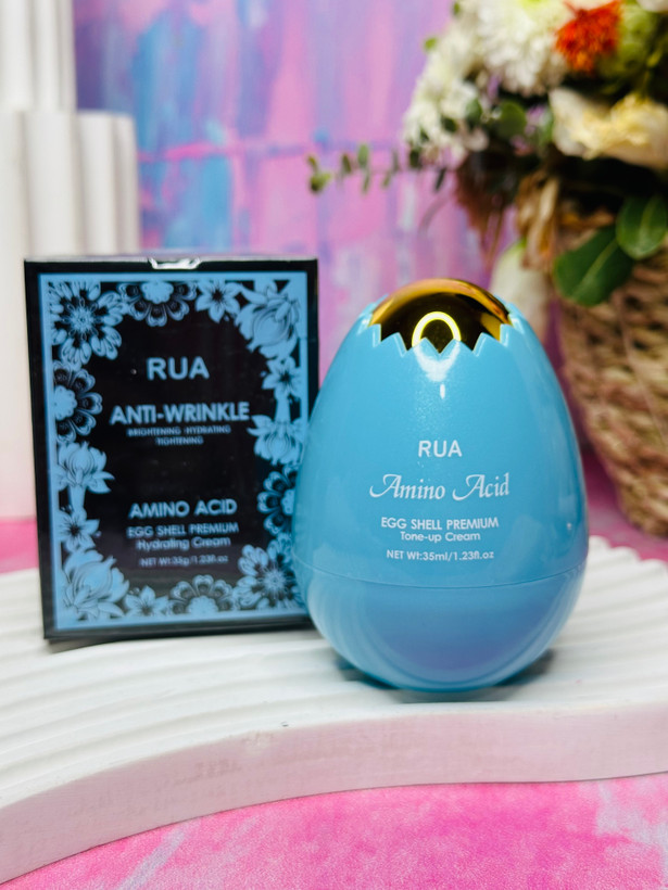 کرم ضد چروک و روشنکننده RUA آمینو اسید مدل Egg Shell Premium حجم 35 میل