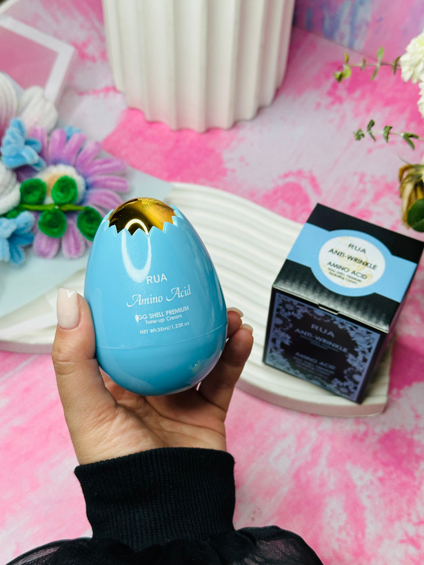 کرم ضد چروک و روشنکننده RUA آمینو اسید مدل Egg Shell Premium حجم 35 میل