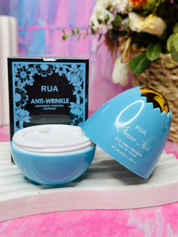 کرم ضد چروک و روشنکننده RUA آمینو اسید مدل Egg Shell Premium حجم 35 میل