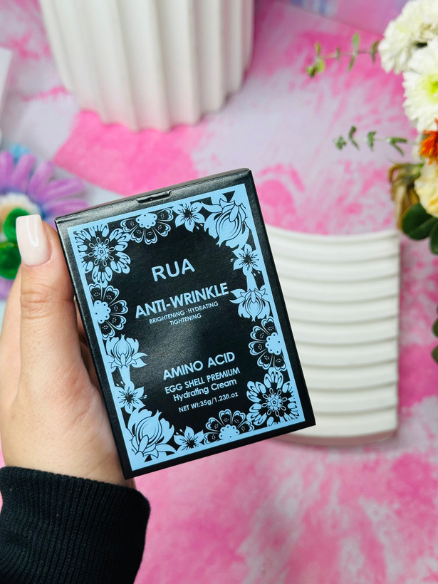 کرم ضد چروک و روشنکننده RUA آمینو اسید مدل Egg Shell Premium حجم 35 میل