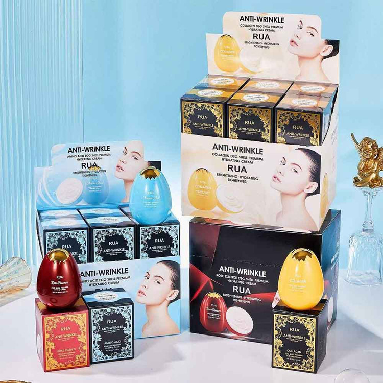 کرم ضد چروک و روشنکننده RUA آمینو اسید مدل Egg Shell Premium حجم 35 میل