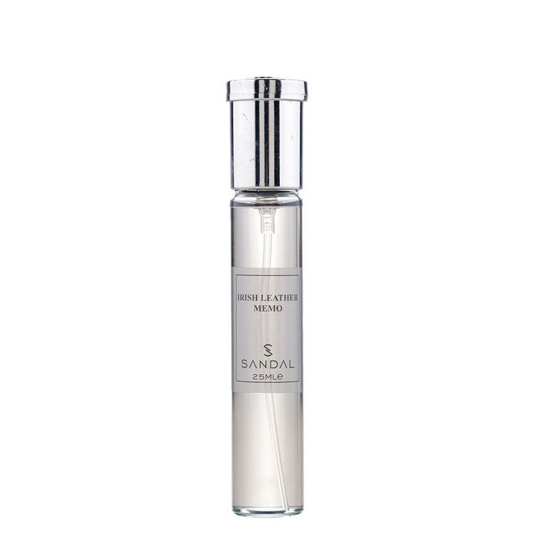 عطر جیبی مردانه صندل مدل Irish leather Memo با رایحه تلخ حجم 25 میلیلیتر