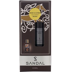 عطر جیبی مردانه صندل مدل Irish leather Memo با رایحه تلخ حجم 25 میلیلیتر
