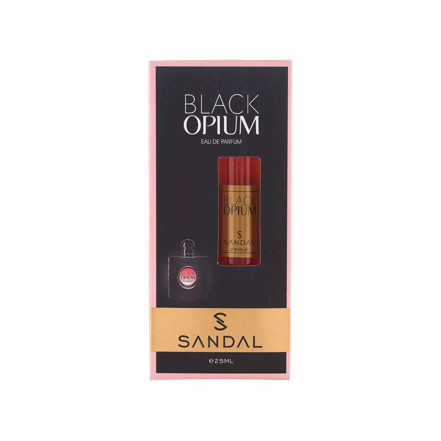 عطر جیبی زنانه صندل مدل Black Opium حجم 25 میلی لیتر