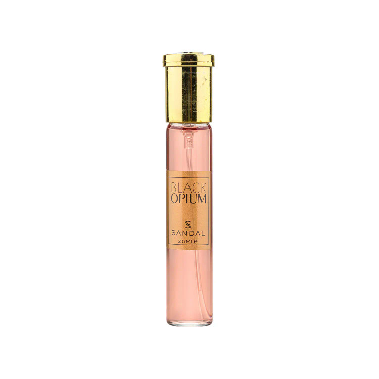 عطر جیبی زنانه صندل مدل Black Opium حجم 25 میلی لیتر