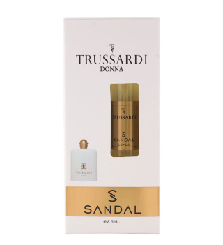 عطر جیبی زنانه صندل مدل Trussardi Dinna حجم 25میلی لیتر