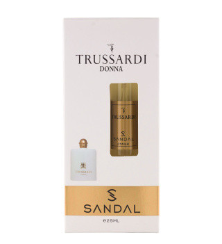 عطر جیبی زنانه صندل مدل Trussardi Dinna حجم 25میلی لیتر